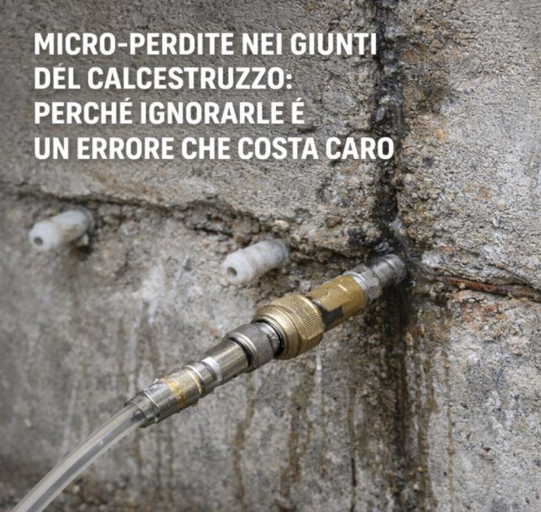 Micro-perdite nei giunti del calcestruzzo: iniezioni Komex